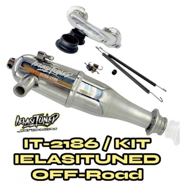 Ielasi IELASITUNED 1/8 PIPE KIT IN-LINE .21 OFF-ROAD 3,5cc EFRA 2186 + MANIFOLD IT-21OFF (1) - IT-2186/KIT